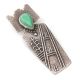SILVER & TURQUOISE CORN MAIDEN PENDANT BY JOEL PAJARITO (SANTO DOMINGO)
