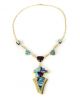14K MULTI-STONE NECKLACE BY DON SUPPLEE (HOPI)