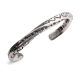 SILVER HEART & ARROW STAMPED TWIST BRACELET BY CREE LARANCE (HOPI/ASSINIBOINE)
