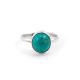 SILVER & TURQUOISE RING BY MILDRED PARKHURST (NAVAJO)