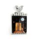 SILVER & STONE INLAY MONUMENT VALLEY PENDANT BY BRYON YELLOWHORSE (NAVAJO)