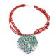 CORAL & MULTI-STONE INLAY NECKLACE BY CHARLENE REANO REANO (SAN FELIPE)