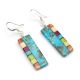 MULTI-STONE EARRINGS BY MARY TAFOYA (SANTO DOMINGO)
