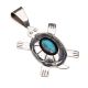 TURQUOISE & SILVER TURTLE PENDANT BY DANNY JACKSON (NAVAJO)