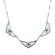 SILVER & TURQUOISE NECKLACE BY MILDRED PARKHURST (NAVAJO)