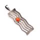 SILVER & CORAL PENDANT BY KEE YAZZIE (NAVAJO)