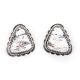 SILVER & HOWLITE STUD EARRINGS BY NELSON MORGAN (NAVAJO)