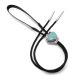 SILVER & MULTI-STONE INLAY BOLO BY CARL CLARK (NAVAJO)