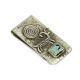 TURQUOISE & SILVER MONEY CLIP BY TONY CHIN (ACOMA)