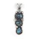 SILVER & TURQUOISE PENDANT BY JEANETTE DALE (NAVAJO)