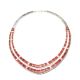 SILVER & CORAL NECKLACE BY EARL PLUMMER (NAVAJO)