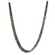 ABALONE SHELL & TURQUOISE 6-STRAND NECKLACE BY MARCELLA BEALL (NAVAJO)