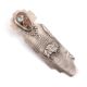 SILVER & BISBEE TURQUOISE PIN/PENDANT BY ANTHONY LOVATO (SANTO DOMINGO)