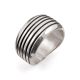 SILVER BAND RING BY PHILBERT BEGAY (NAVAJO)