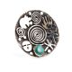 SILVER & KINGMAN TURQUOISE RING BY ALEX SANCHEZ (NAVAJO/ZUNI)