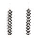 SILVER STAMPED DROP EARRING BY ALEX SANCHEZ  (NAVAJO/ZUNI)