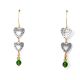SILVER & GOLD HEART EARRINGS BY HEIDI BIGKNIFE (SHAWNEE)
