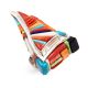 SILVER & MULTI-STONE INLAY RING BY DAVID TUNE (NAVAJO)