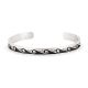 SILVER OVERLAY CUFF BRACELET BY DARREN SEWEYESTEWA (HOPI)