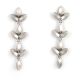 SILVER 'SWEET PEA' LINK DANGLE EARRINGS BY MARIA SAMORA (TAOS)