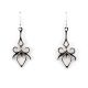 SILVER EARRINGS BY MILDRED PARKHURST (NAVAJO)