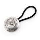 SILVER STAMPED PONYTAIL HOLDER BY JENNIE BLACKGOAT (NAVAJO)