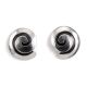 SILVER SWIRL STUD EARRINGS BY DEBBIE SILVERSMITH (NAVAJO)