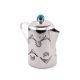 MINIATURE SILVER COFFEE POT LARGE BY WESLEY WHITMAN (NAVAJO)