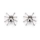SILVER SPIDER STUD EARRINGS BY E. GARFIELD (NAVAJO)