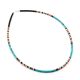 TURQUOISE MULTI-STONE HEISHI NECKLACE BY D. CALABAZA (SANTO DOMINGO)