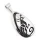 SILVER QUAIL PENDANT BY ANDERSON KOINVA (HOPI)