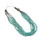 MORENCI TURQUOISE 5-STRAND BEADED NECKLACE BY MARCELLA BEALL (NAVAJO/JEMEZ)