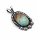 SILVER & TURQUOISE PENDANT BY JEANETTE DALE (NAVAJO)