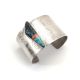 MULTI-STONE & SILVER CUFF BRACELET BY DARRYL DEAN BEGAY (NAVAJO)