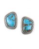 TURQUOISE CLIP EARRINGS BY AN ARTIST ONCE KNOWN (NAVAJO)