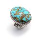 TURQUOISE & SILVER RING BY TONY ABEYTA (NAVAJO)