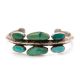 TURQUOISE & SILVER CUFF BRACELET BY JUAN DIDEOS (ZUNI)