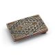 SILVER & MULTI-STONE INLAY BELT BUCKLE BY RIC CHARLIE (NAVAJO)