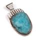 SILVER & DRUZY CHRYSICOLA PENDANT BY DOUG NAVA (TAOS/APACHE)