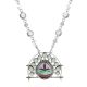 SILVER MULTI-STONE NECKLACE BY DENISE WALLACE (CHUGACH SUGPIAQ/ALUTIIQ)