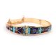 GOLD MULTI-STONE INLAY BRACELET BY JOHN NELSON (NAVAJO)