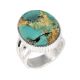 Royston turquoise ring by Lance Plummer (Navajo)