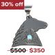 STAMPED HORSE PENDANT BY MARIE JACKSON (NAVAJO)
