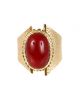 14K CORAL RING BY RIC CHARLIE (NAVAJO)