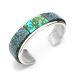 SILVER & TURQUOISE CUFF BY MICHAEL “NA NA PING” GARCIA (YAQUI)