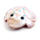 PINK MUSSEL SHELL FROG FETISH CARVING BY GEORGIA QUAM (ZUNI)