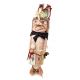 Cross Legged kachina doll by Charles Chimerica (Hopi)