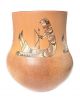 Warrior Yei pottery bowl by Ida Sahmie (Navajo)