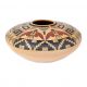 Pottery bowl with moth design by Garrett Maho (Hopi)