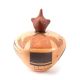 POTTERY JAR WITH MUDHEAD LID BY GARRETT MAHO (HOPI)